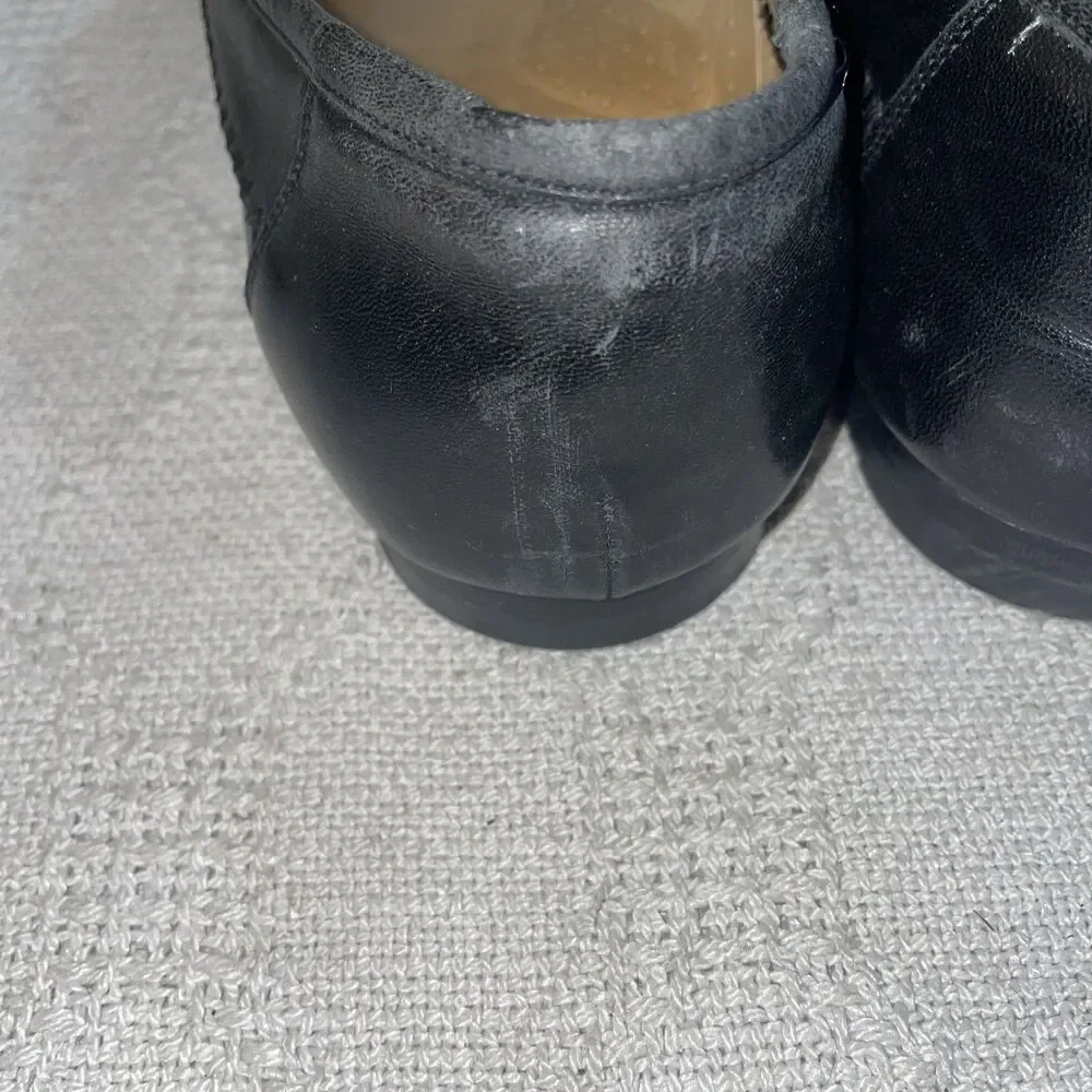 Santoni Italy Men’s Casual Loafers Size 10.5 D Black Leather Going Out Comfort